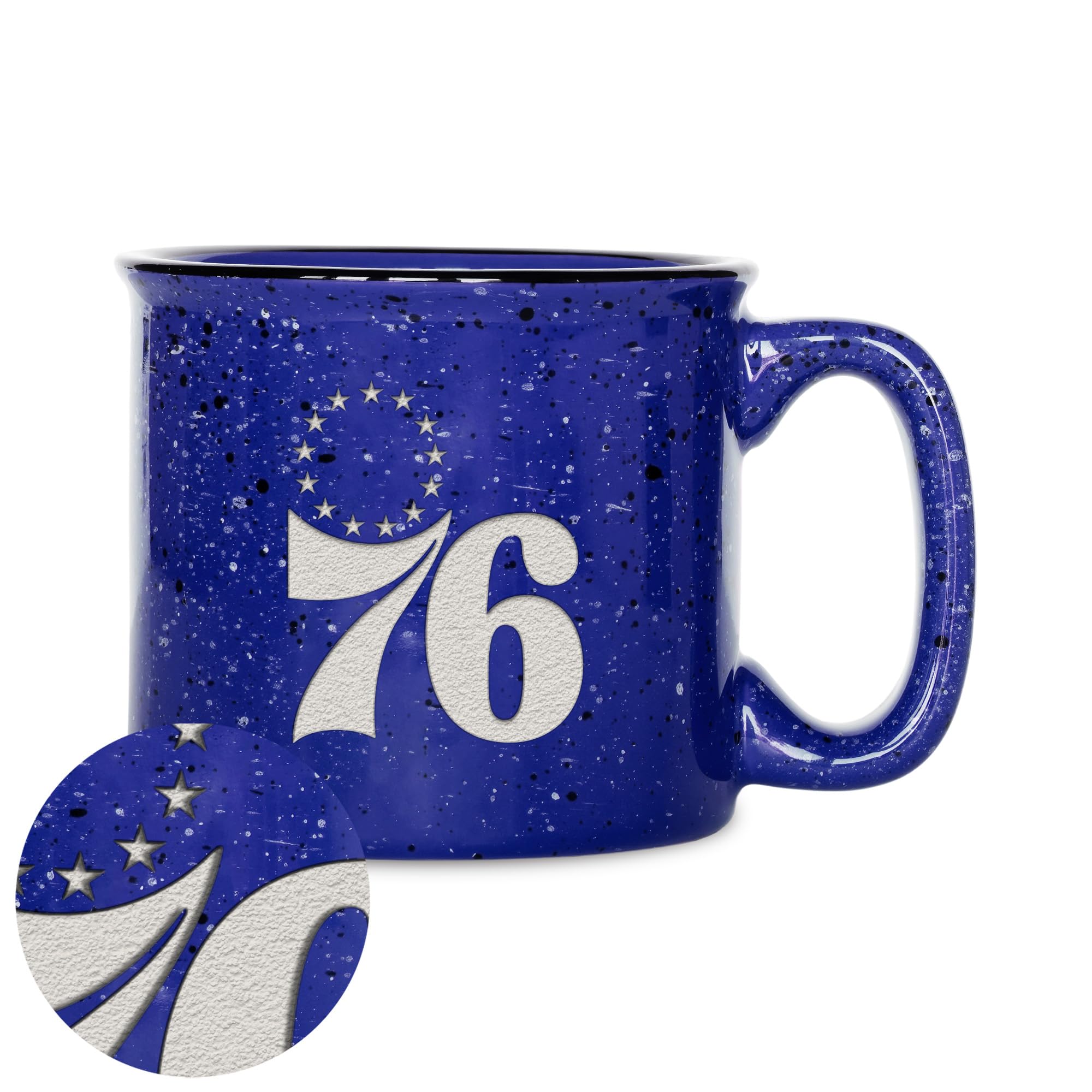 Rico Industries NBA Basketball 12oz Laser Engraved Campfire Mug