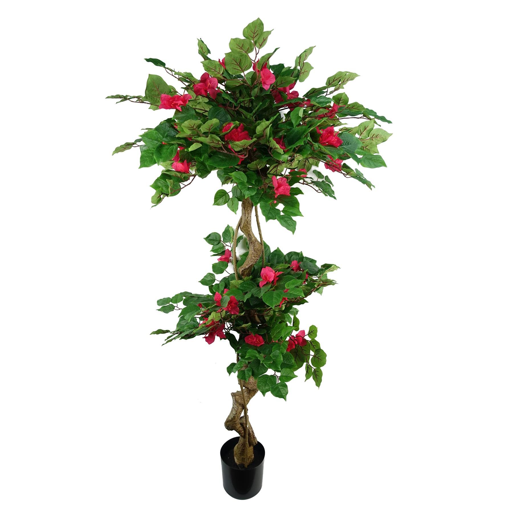 Leaf Japanese Silk Bougainvillea Artificial Tree 150cm Black