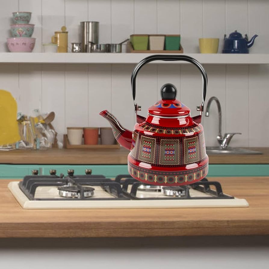 Amazon｜PEWETE 2.5L エナメル古代 やかん 茶ポット ティーケトル 笛吹