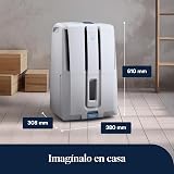 De'Longhi Tasciugo AriaDry - High Capacity Dehumidifier for Home, Absorbs Moisture 30L/Day, Clothes Dryer, Anti-Mold, Drain Pump 5m, Low Noise Level, Digital Buttons, Timer, White (DD230P) - 8