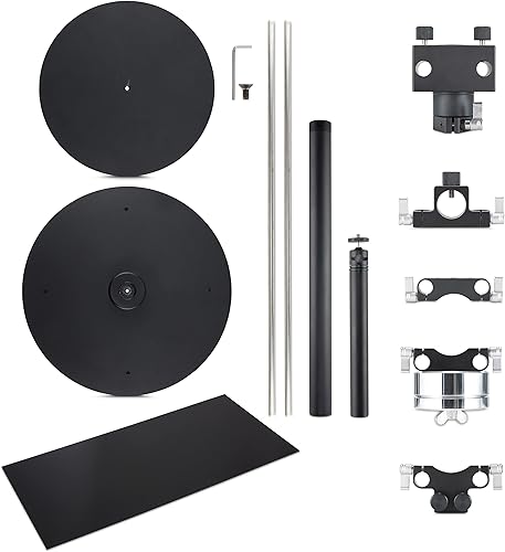 Miniatura 6 de DF DIGITALFOTO V360 Degree Camera Spinner, tocadiscos de fotografía profesional para YouTube, Vlog, desembalaje, comerciales, video, rollo B,