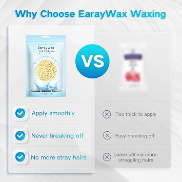 Hard Wax Beads, 1lb, for Hair Removal, Refill Wax Beans for Sensitive Skin, At-Home Waxing for Women and Men