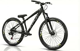 Bicicleta GTA Rebel 7 Marchas 1x7v Freeride Modelo Grau Em Aluminio Freio a Disco Aros Em Aluminio Garfo De Suspensão