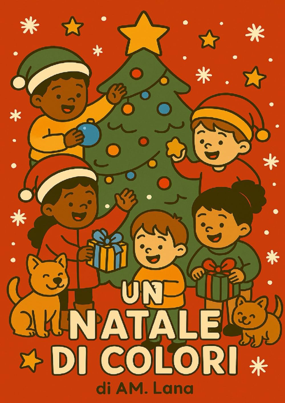 UN NATALE DI COLORI: Un magico libro da colorare per bambini con scene natalizie dolci, allegre e piene di fantasia!