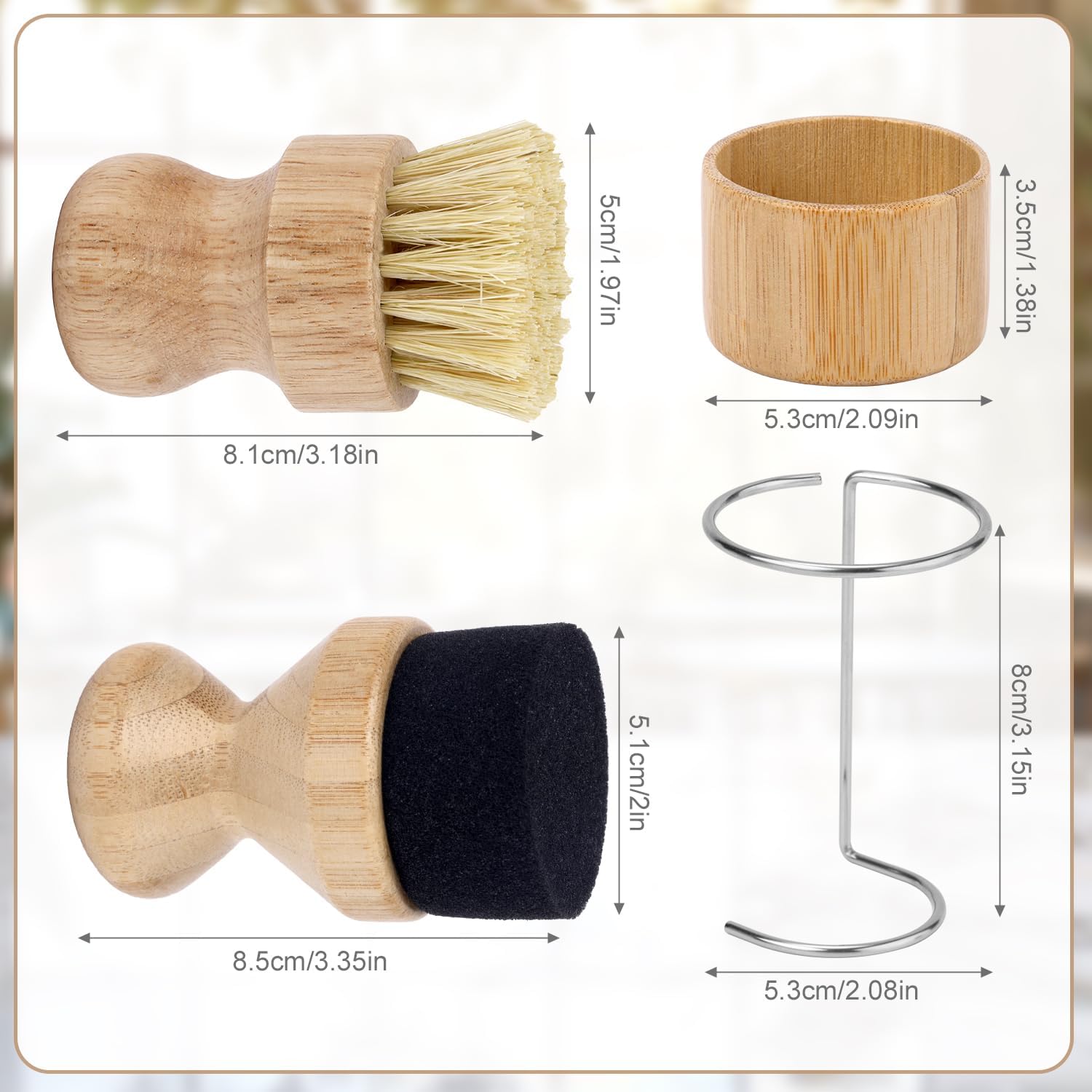 Cutting Board Oil Wax Applicator and Scrub Brush, Butcher Block Wax Applicator with Lid & Drain Rack Mineral Oil Wax Applicator for Wooden Butcher Blocks Spatulas Spoons Utensils