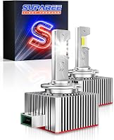 SUPAREE D3S LED fényszóró izzó készlet, 20.000 lumen, 35W, Canbus kompatibilis, xenon HID helyettesítő, 6500K fehér fény, 2 db 1