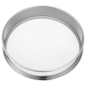 25cm Stainless Steel Herbal Extractor with Mesh, Stackable Sifter for Resin Powder and Silica Sand, Sturdy Metal Herbal Shaker for Laboratory Use