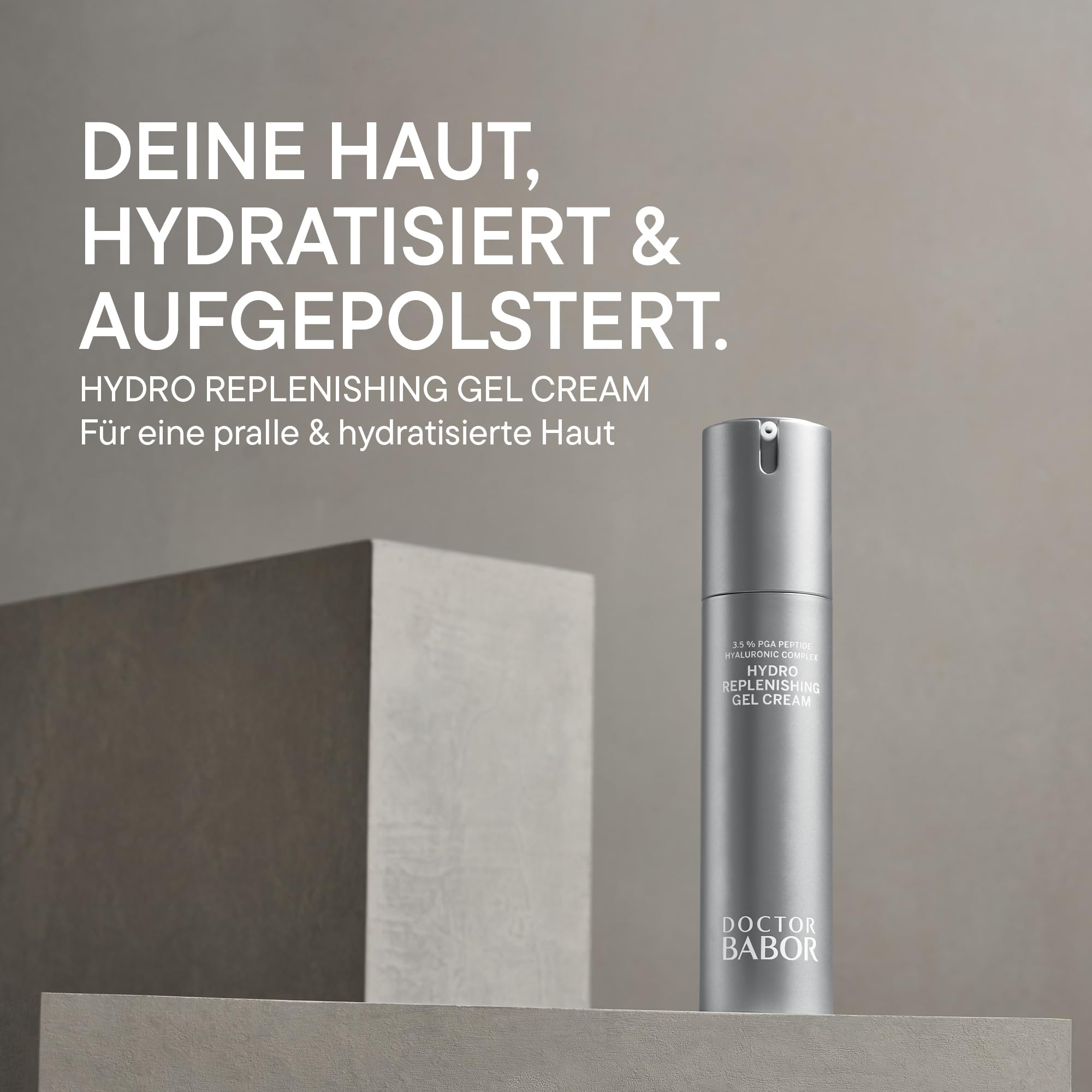 DOCTOR BABOR Hydro Replenishing Gel Cream | Leichte, feuchtigkeitsspendende Gel-Creme Formel für trockene Haut | 24-Stunden Feuchtigkeitspflege sowie Frische & Glätte | vegan | 50ml