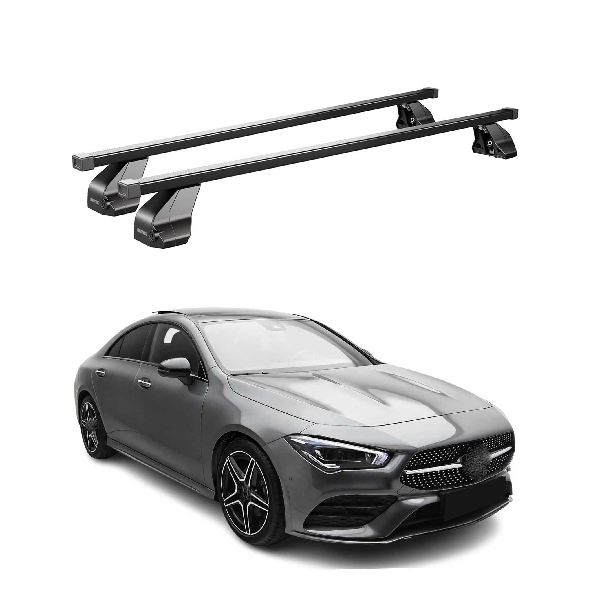 OMAC Barre Portatutto Trasversali Acciaio per BMW 4er G22 G82 Coupé 2020-2026 – Bloccabile – Testato City Crash – DIN 75302
