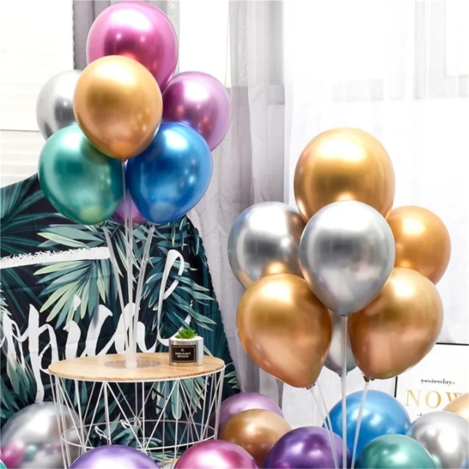 Stojak na balony Zestaw balonów ze stojakiem na balony w kształcie złotej fali(8set Bracket)