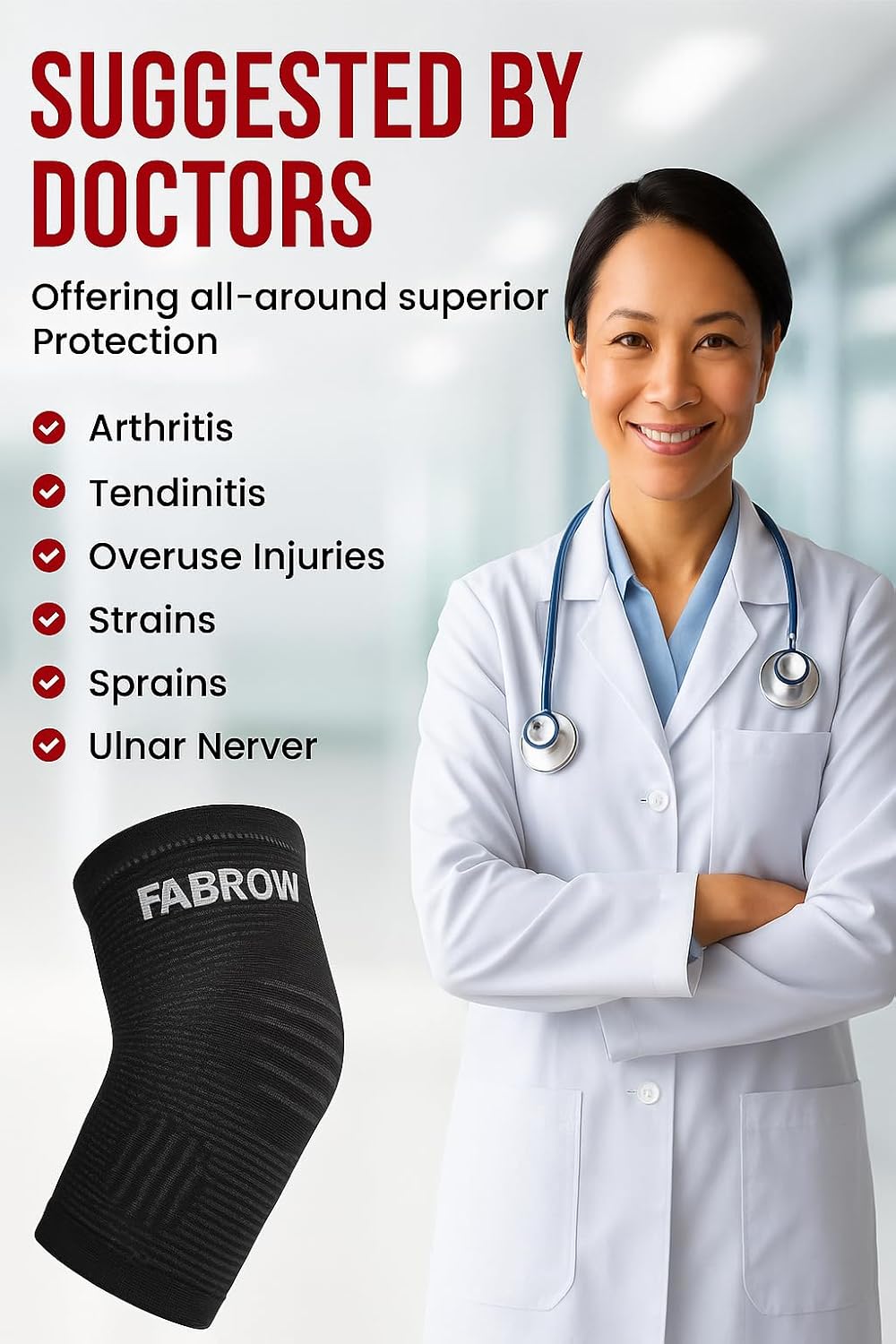 Elbow brace for tendonitis -All-Day Pain Relief & Anti-Slip Support - tennis elbow brace for men - Elbow Compression Sleeve for men , Golfers Elbow, Arthritis, Bursitis & Joint Pain Relief – Support for Weightlifting, Workout, & Daily Activities (Men & Women)