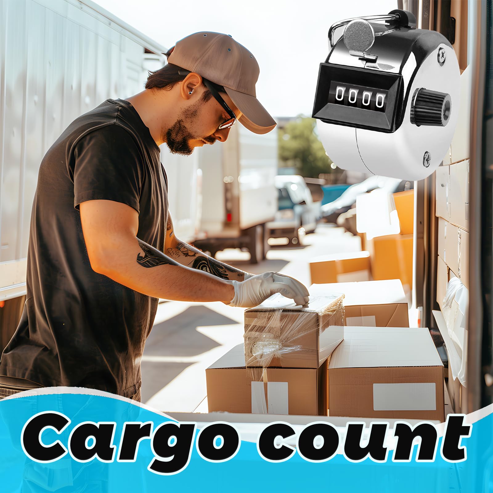 ACTOYS Contatore Manuale 4 Cifre 3 Pezzi Argento - Contapassi Clicker per Allenare, Lavorare a Maglia, Marcare Golf, Contare Persone