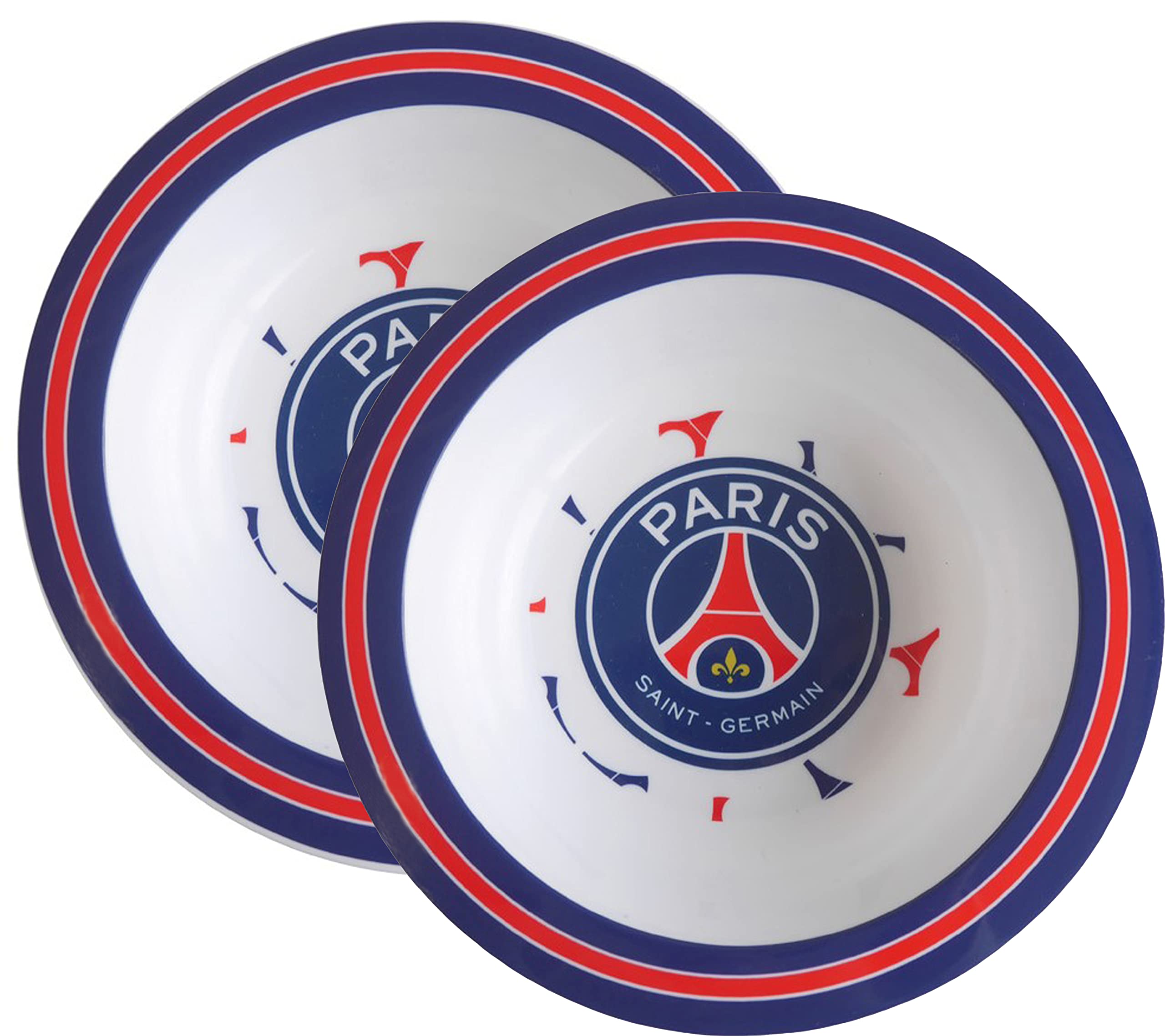 Paris Saint-Germain 2 x Bol PSG - Micro ondable - Collection Officielle 16 cm