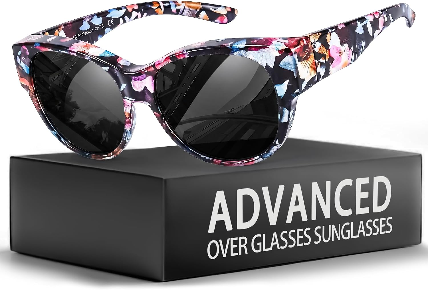 Myiaur Polarized Fit Over Glasses Sunglasses for Women UV400 Protection