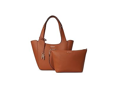 GUESS Calista Tote Handbags Caramel, Polyurethane