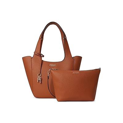 GUESS Calista Tote Handbags Caramel, Polyurethane