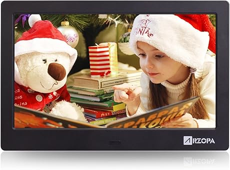 ARZOPA Widescreen Digitaler Bilderrahmen 10-Zoll Hoch AuflAsender 169 IPS Fotorahmen Spieler MP3 MP4 Video Wiedergabe Wecker Kalender mit Fernbedienung ARZOPA Widescreen Digitaler Bilderrahmen 10-Zoll Hoch AuflAsender 169 IPS Fotorahmen Spieler MP3 MP4 Video Wiedergabe Wecker Kalender mit Fernbedienung