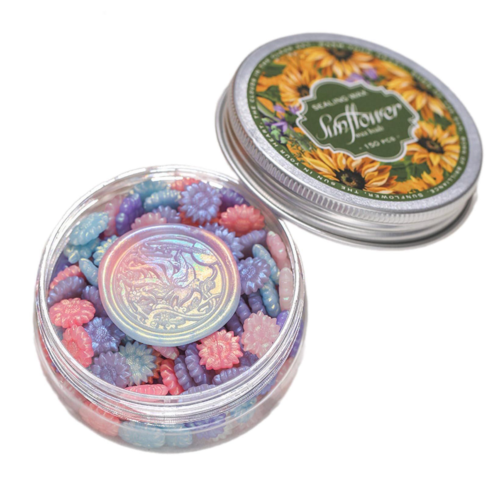 Tsophreniq 150PCS Flower Seal Beads for Invitation Envelope Decorations Invitation Embellishment