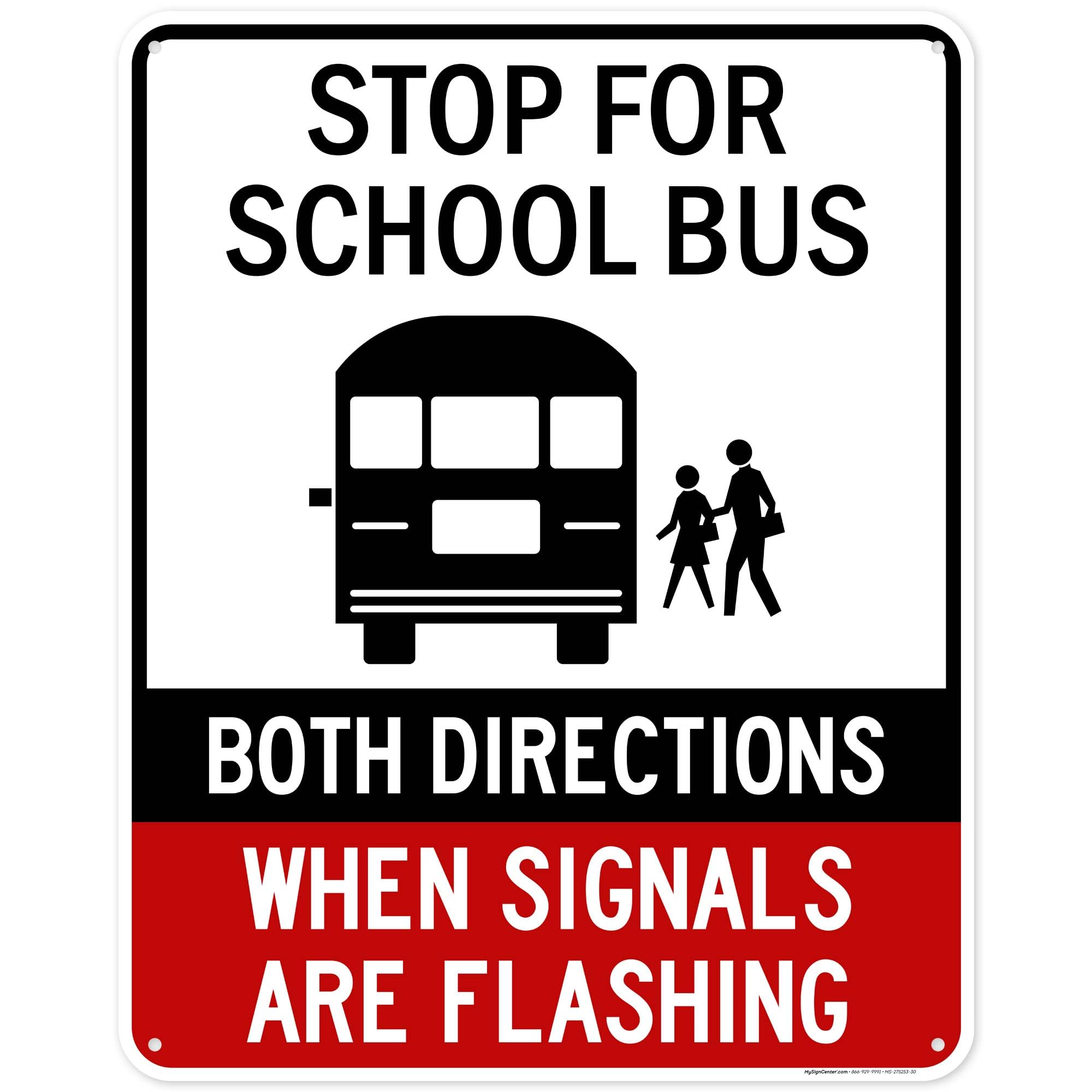 Amazon.com : Stop For School Bus Both Directions When Als Are