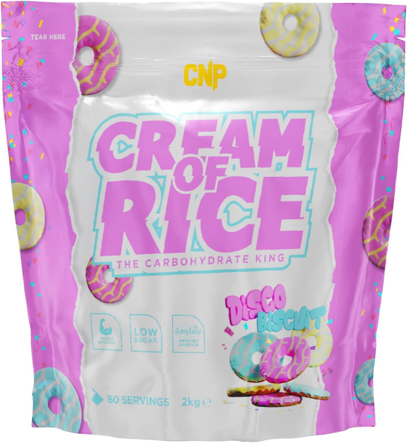 CNP Professional Cream of Rice Carbohydrate, Low Sugar, for Energy & Recovery...