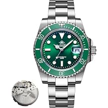 ADDIESDIVE Automatic Watch for Men Waterproof Diver 200 M Date Display Analog Steel Band Japan Mechanical Movement Mens Dive Watch