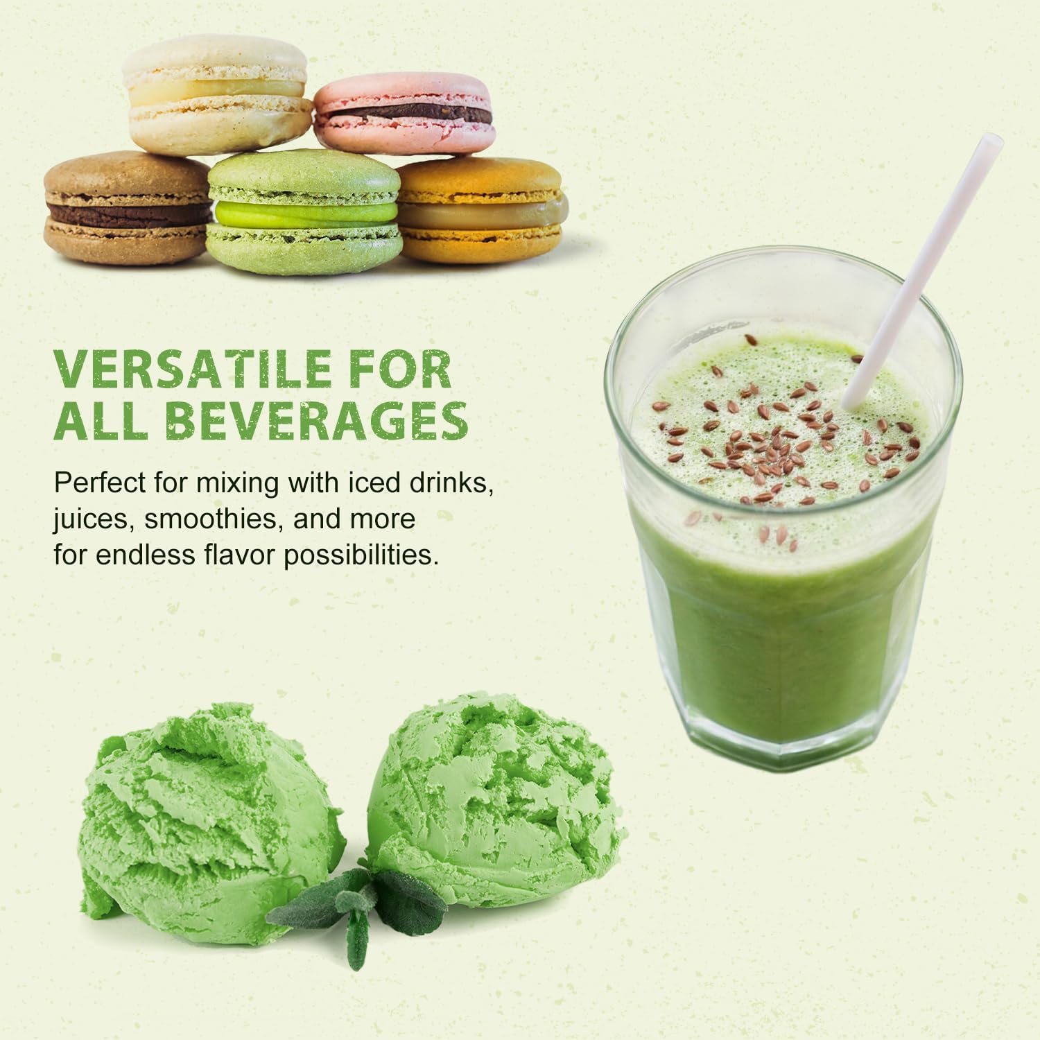 Soeos Organic Matcha Powder Matcha Green Tea Powder 2 oz 57g Antioxidant-Rich Japanese Matcha for Lattes Smoothies and — view 9