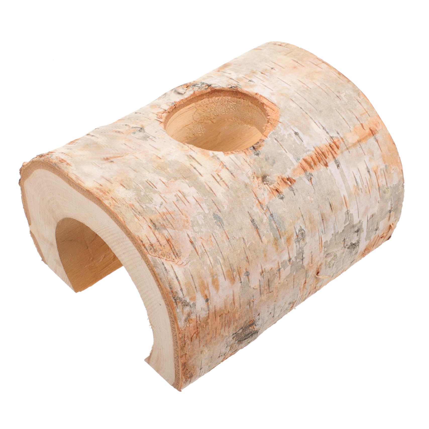 Kisangel Hamster Tunnel Birke Naturholz Spielzeug Für Kleintiere Als Versteck Und Kauspielzeug Außen Innen Und Langlebig Für Hamster Meerschweinchen Und