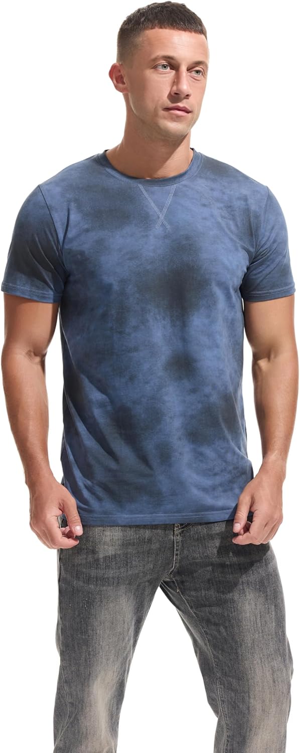 KLIEGOU Men's Graphic T-Shirt 95% Cotton Crew Neck Short Sleeve Tee Soft Stretch Casual Printed Top - Image 3