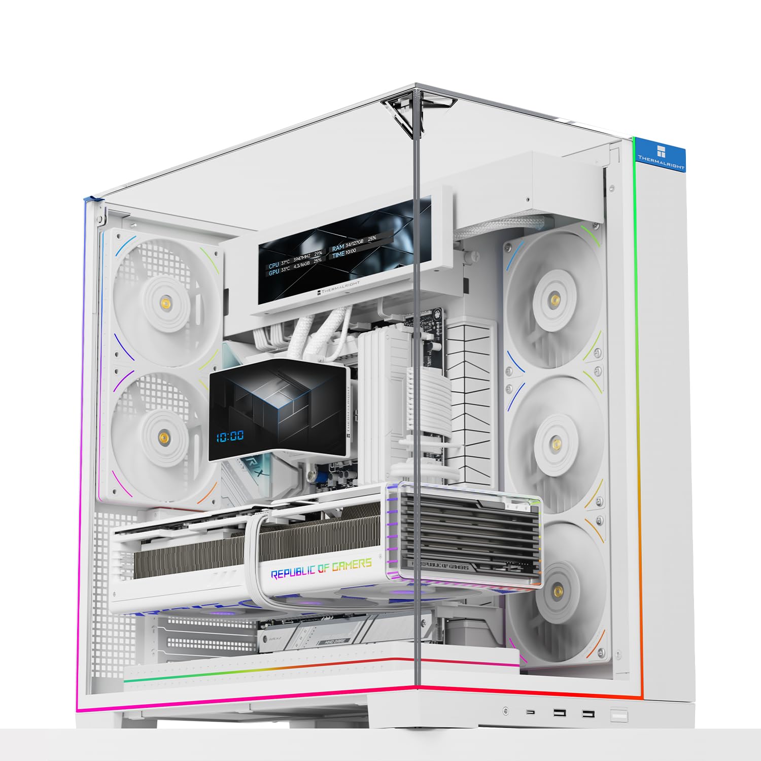 Amazon.co.jp: Thermalright A70 VisionホワイトATXゲームケース