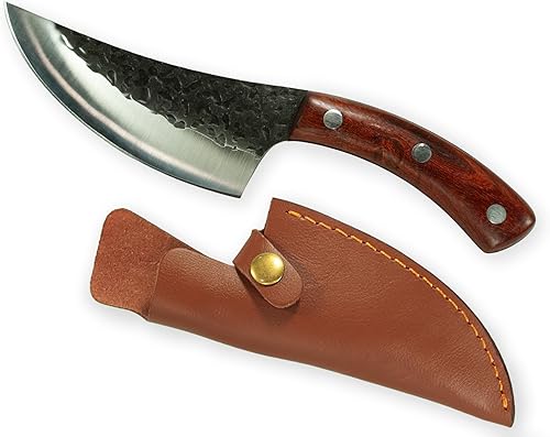 Wyoming - Cuchillo de cocina multiusos de 10 pulgadas, acero inoxidable forjado de alto carbono de calidad de chef, espiga completa con mango