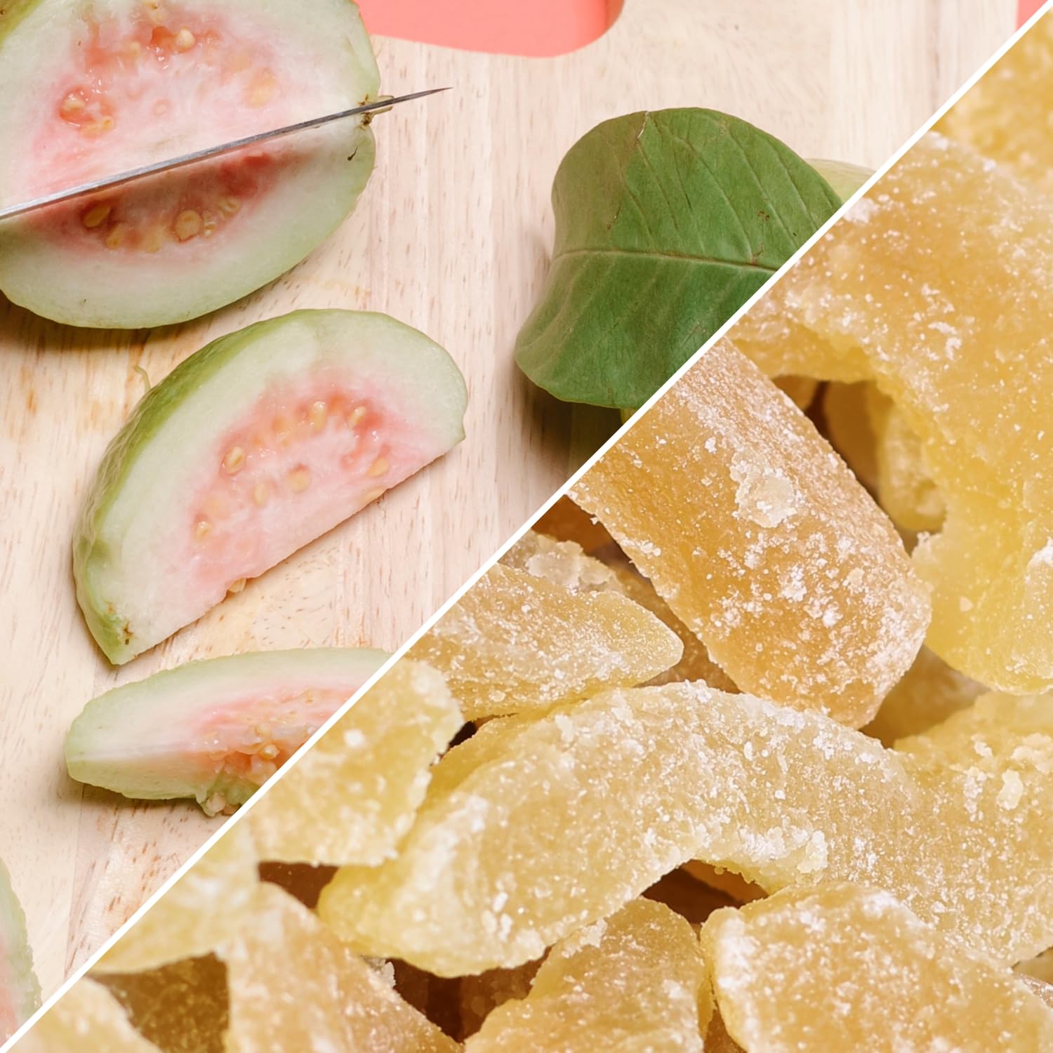 Dried Guava Slices by Its Delish, 5 LBS Bulk Bag | Candied Fruit Snack | Dehydared Guavas, Vegan, Kosher