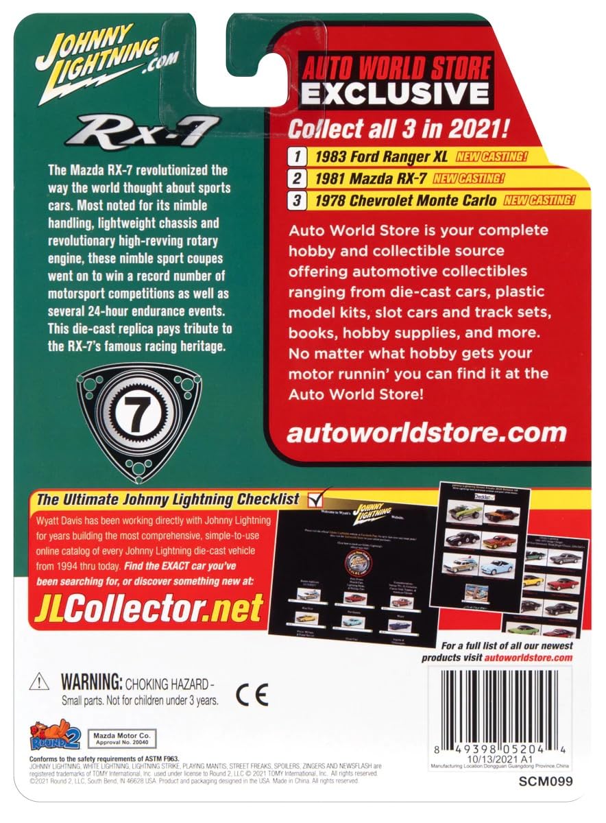 1/64 scale 1981 Mazda RX-7 Race colours #7, Multocoloured, One - Image 2