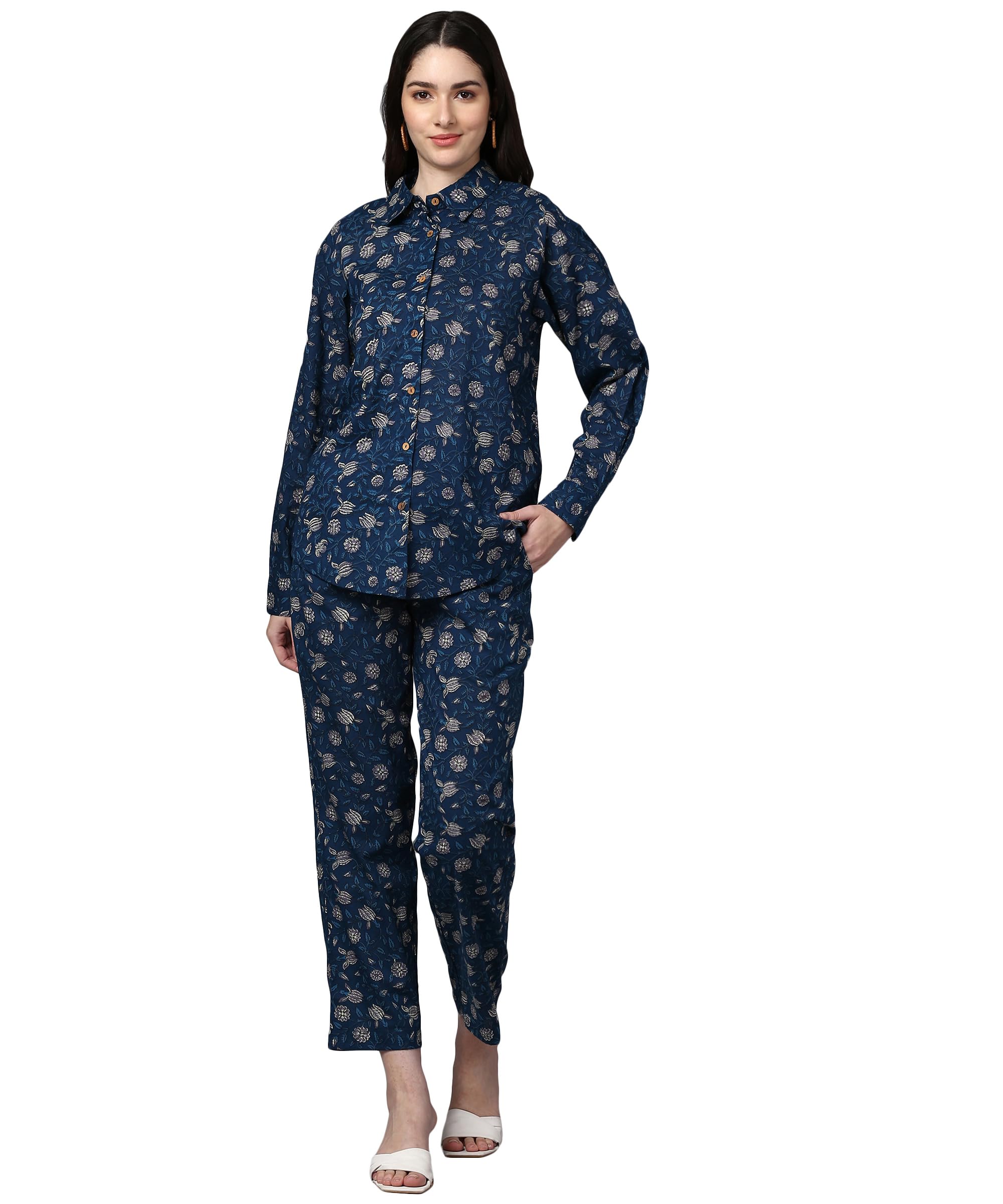 BLOCKS OF INDIA Cotton Hand Block Print Oversized/Loose FIT CO-ORD Sets for Women/Girls-picture-14