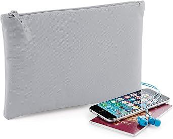 BagBase Grab Zip Pocket Pouch Bag (One Size) (True Pink)