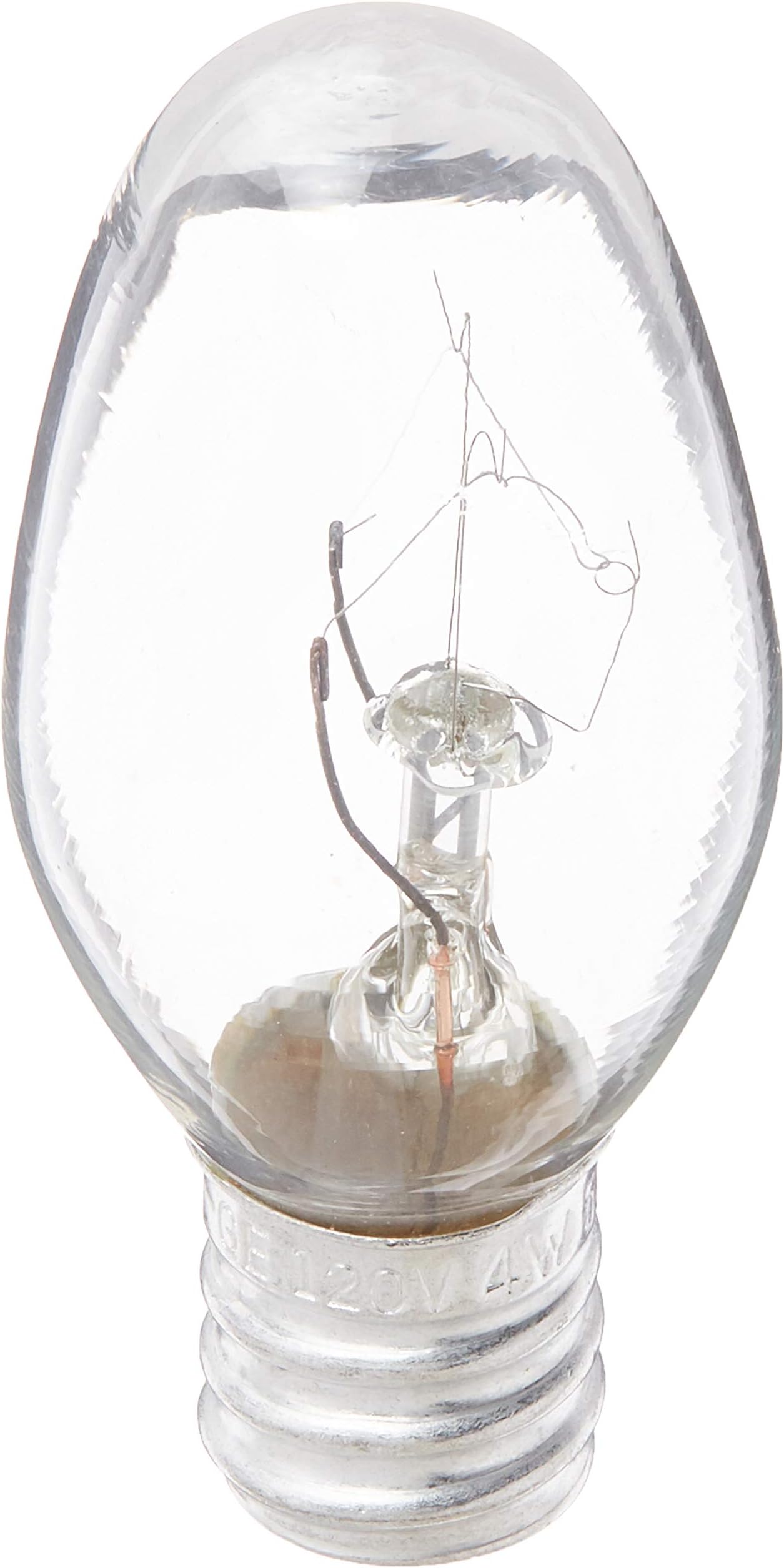 GE Night Light Bulb Standard, 4 Watt, Clear 4 ea (Pack of 5)