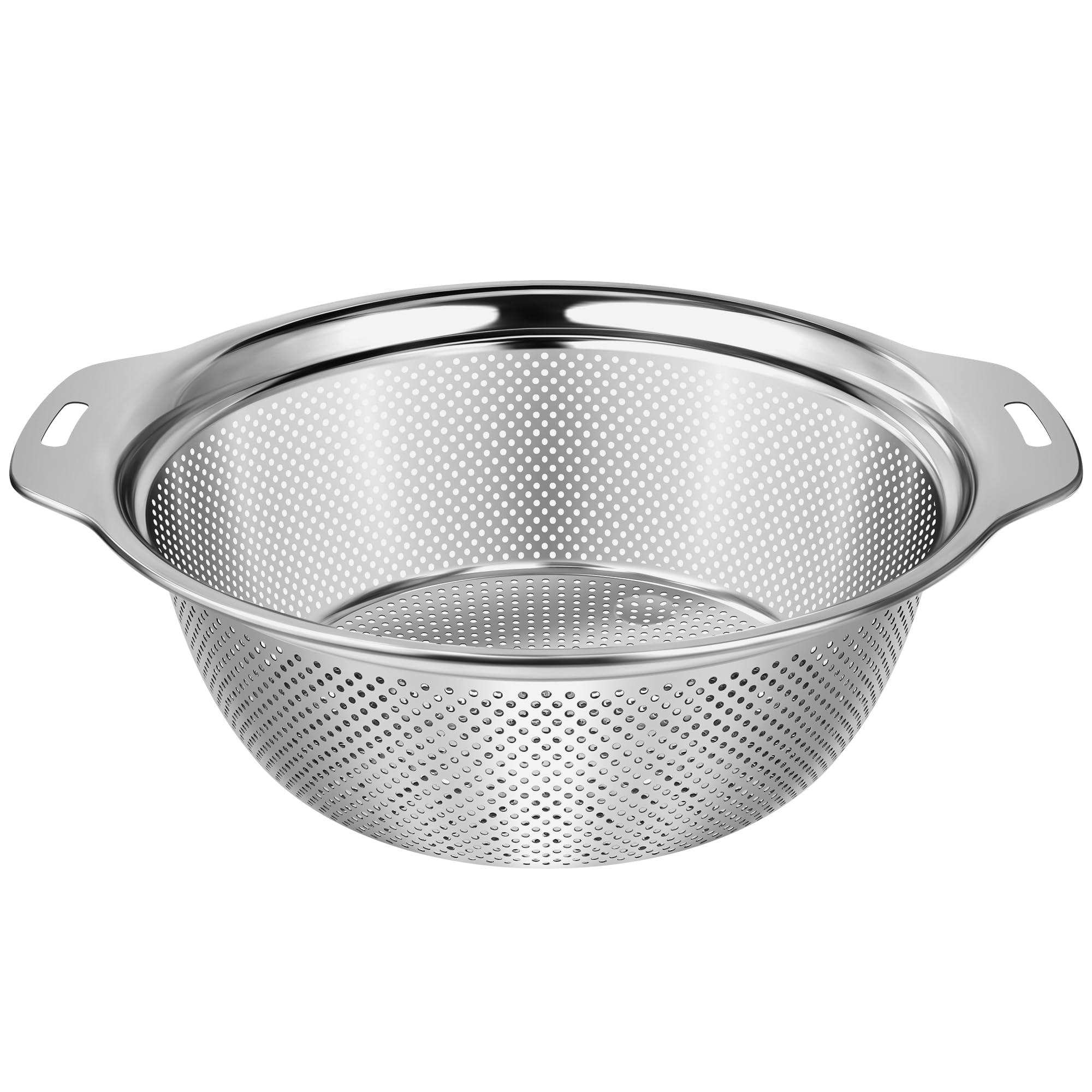 Colander Stainless Steel 3-Quart,Strainer with Heavy Duty,Strainer for Kitchen Food, Dishwasher Safe
