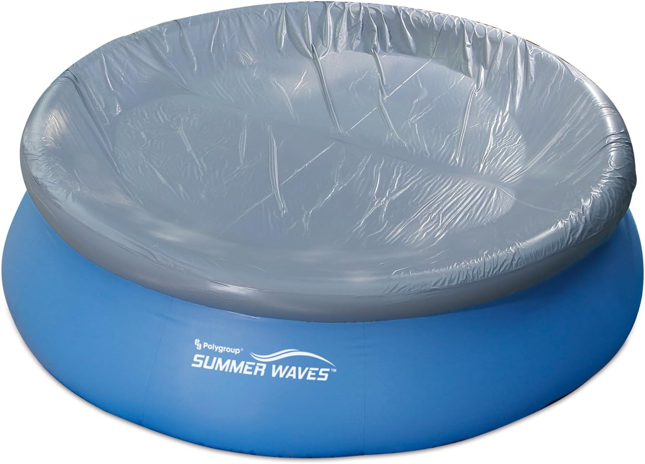 Amazon.com : Summer Waves Stay Off Pool Cover (16ft - 17ft, Gray ...
