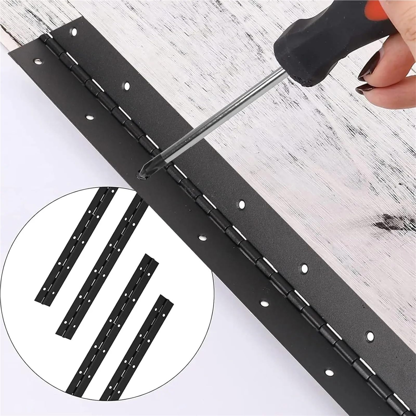 Bisagra de piano – Bisagra continua de 270 grados para puertas de gabinete, material duradero para un funcionamiento suave, ideal para varias aplicaciones de muebles