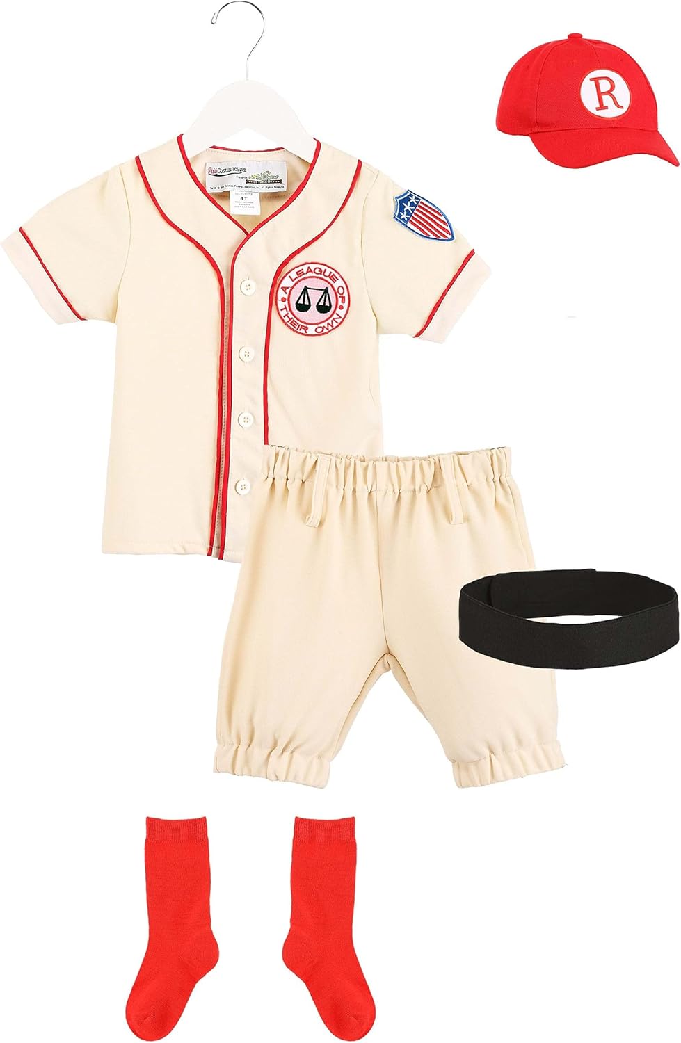Toddler A League of Their Own Jimmy Dugan Coach Costume Kids Baseball Player Costume