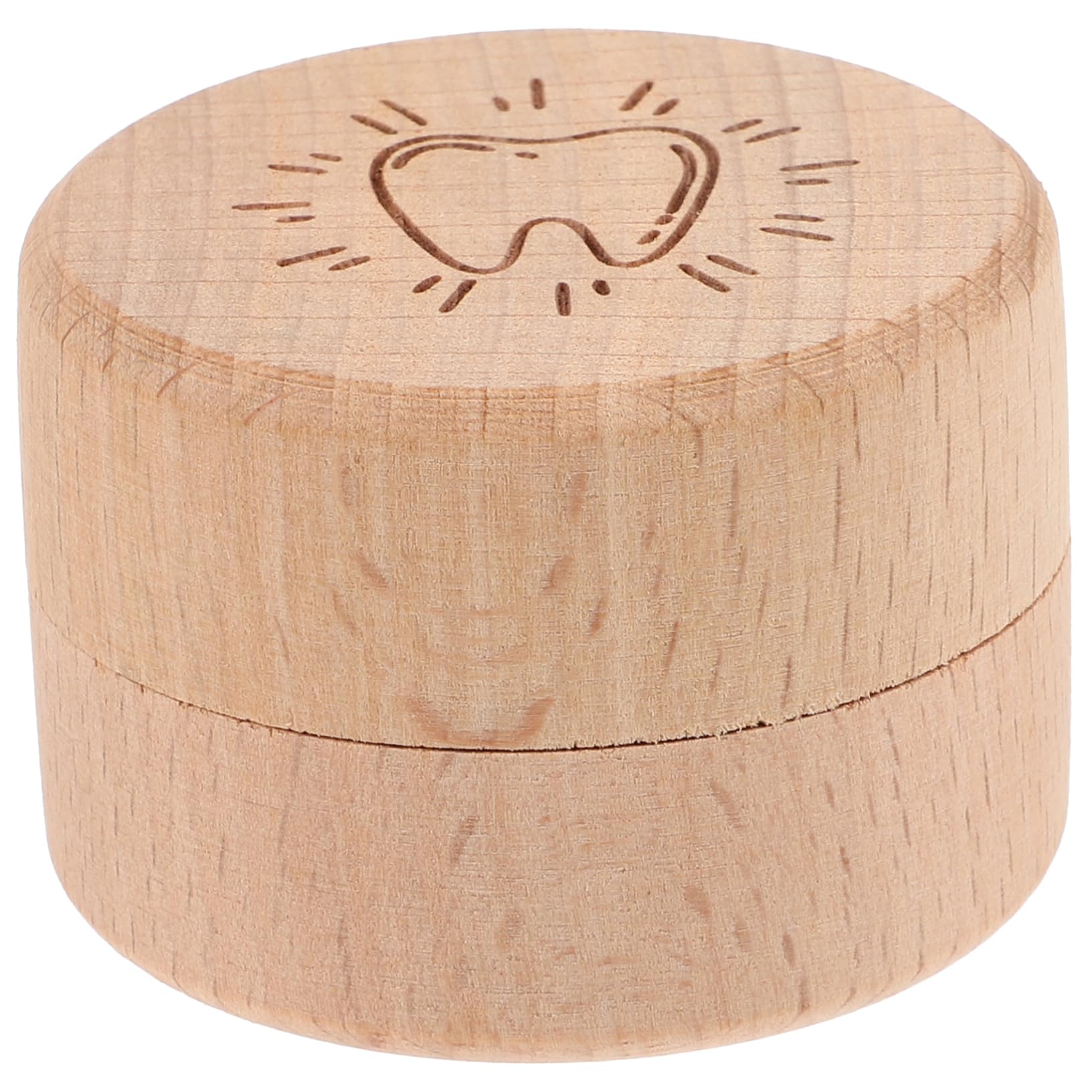 HOOTNEE Wooden Tooth Box for Tooth Holder Keepsake Storage Case for Lost Teeth and Fetal Hair Great