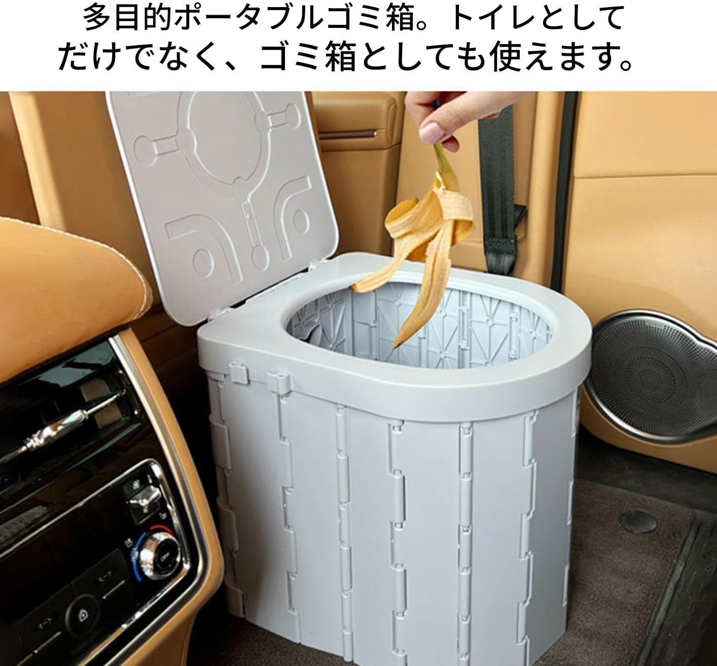 携帯トイレ - 蓋付き収納袋付きキャンピングトイレ,ペーパーホルダー付き衛生用品、ドライバー・ハイキング・ビーチ・アウトドア・インド