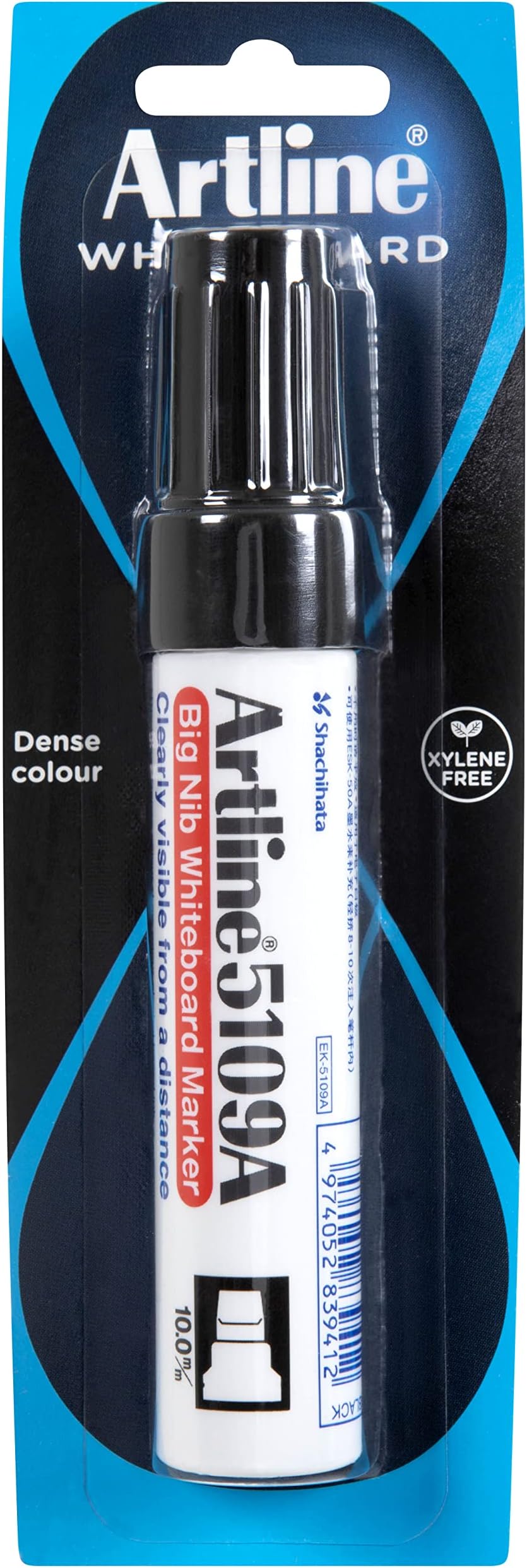 artline5109A Big Nib (Extra Thick) Whiteboard Marker Pen. Green Ink. Refillable.
