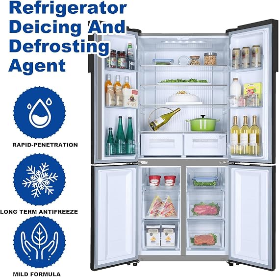Defrosting Spray for Fridge Freezer, 120ml Freezer Defroster Spray, Remove Ice from Refrigerator (1)