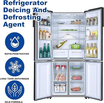 Defrosting Spray for Fridge Freezer, 120ml Freezer Defroster Spray, Remove Ice from Refrigerator (1)