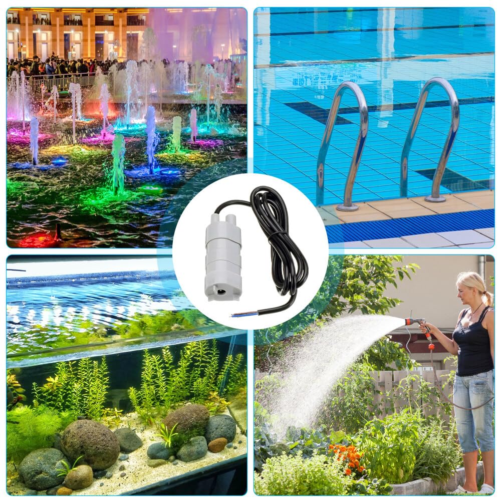 Pompa Sommersa Bacoeng 12V, 4800 L/H, Prevalenza 6m, Per Irrigazione, Barche E Agricoltura