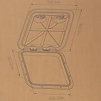 Vista 3 de YaeMarine Marine Boat Deck Access Hatch & Lid for Boat Marine Caravan RV