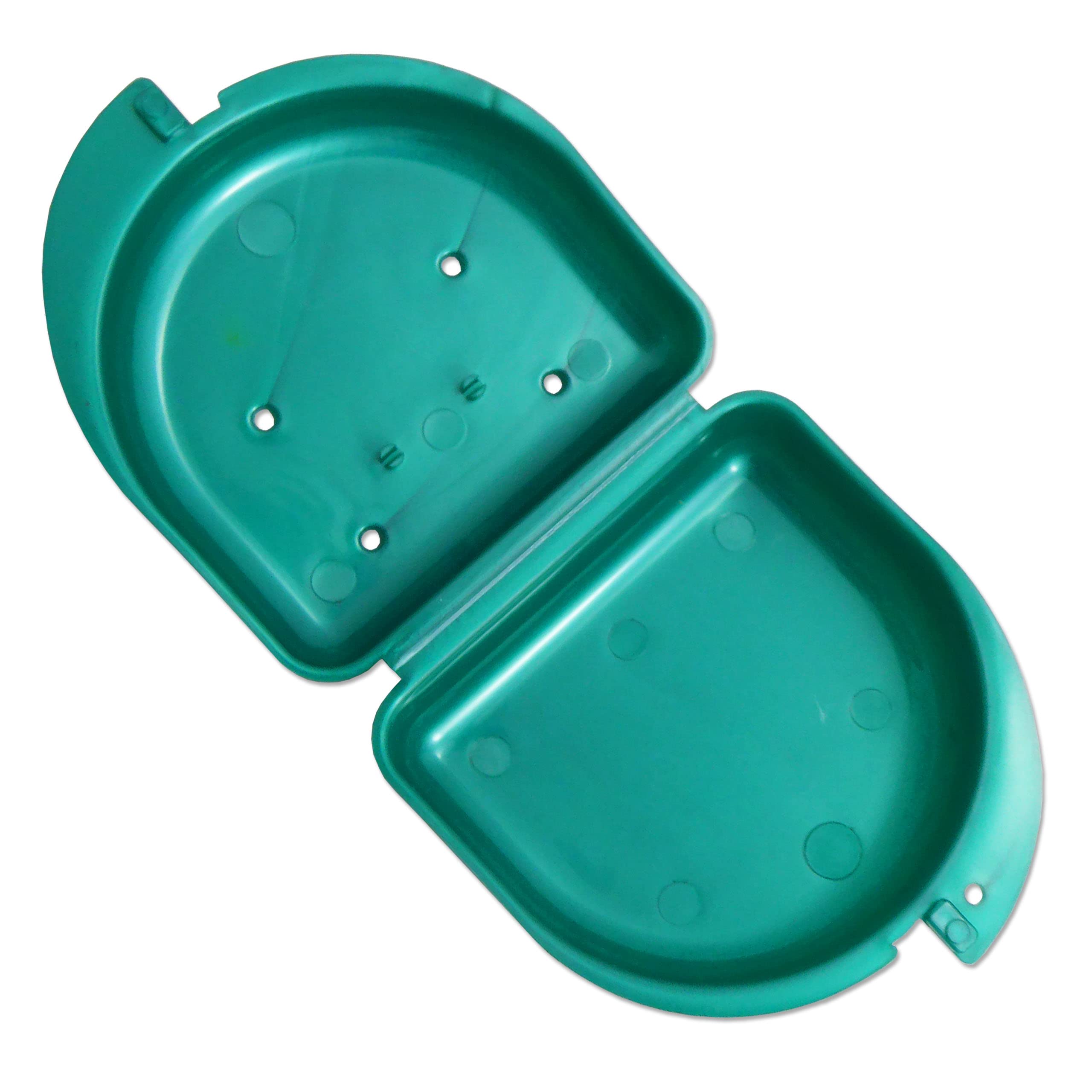 Fundas protectoras bucales para retenedores ortopédicos, aparatos dentales deportivos, dentaduras postizas (morado y verde)