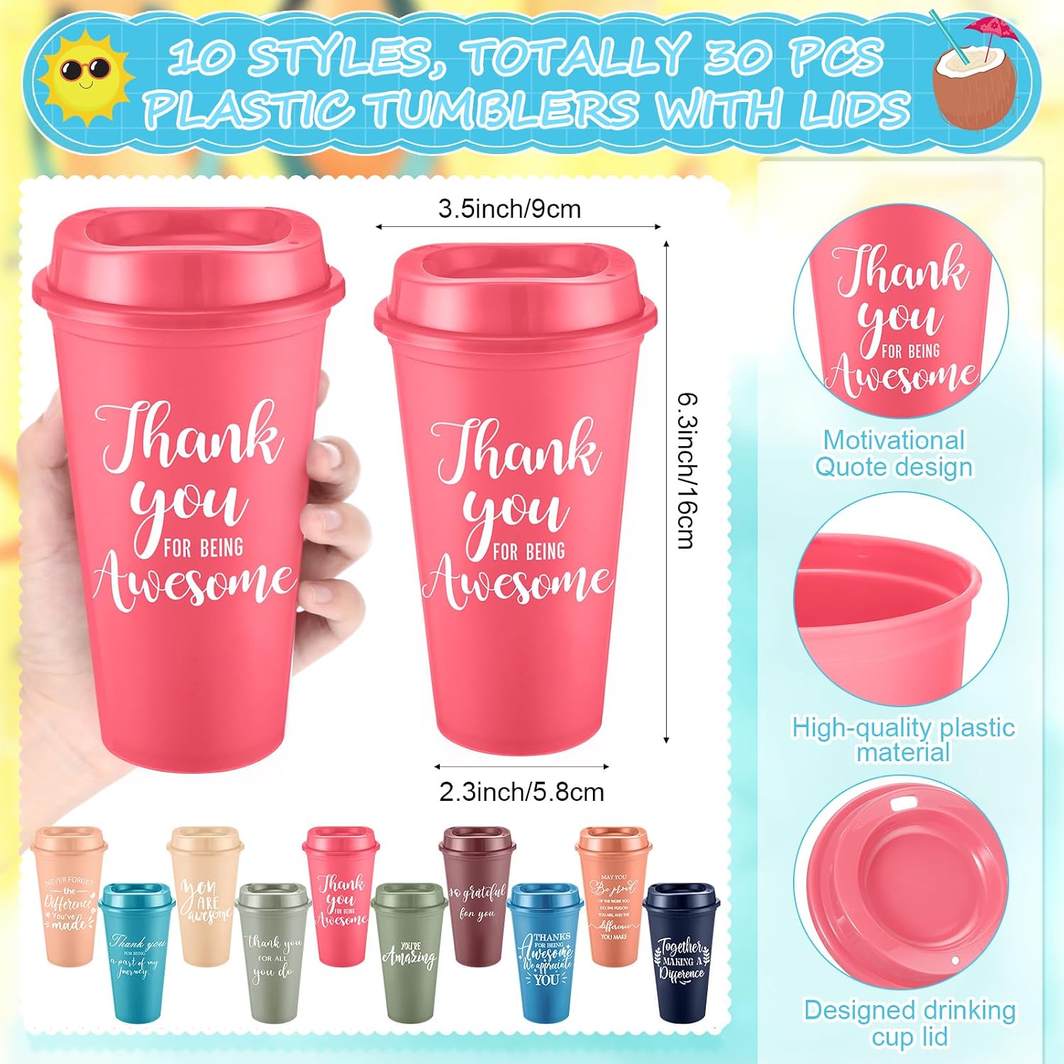 Teenyyou 90 Pcs Employee Appreciation Gift Set Bulk, Bright Color, Delicate image 2