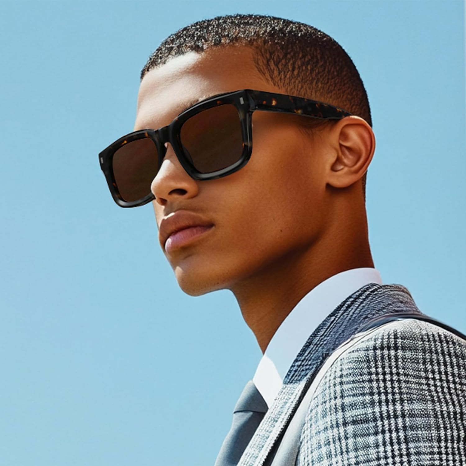 ZENOTTIC Polarized Sunglasses for Men Square: Classic Sun Glasses 100% UV Protection for Women - Large Unisex Designer Shades - Image 2