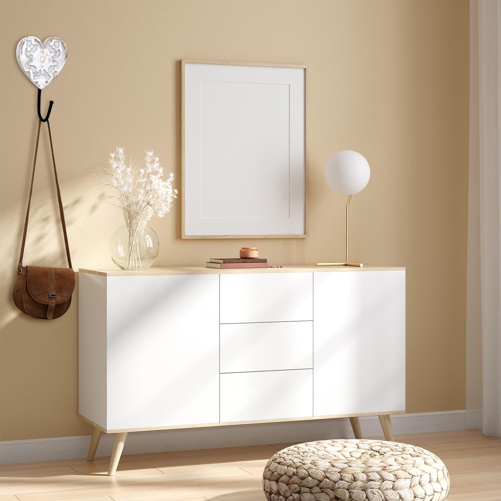 The Olde Farmhouse 壁掛けフック ホワイト　セレクト6点 Amazon.co.jp: ファームハウスコートフック3個 ウォールフック 装飾